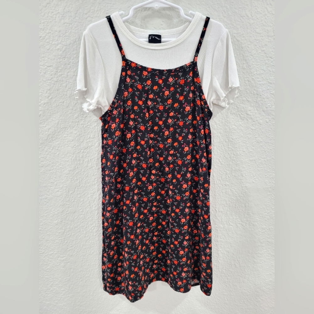 Art class girls 2 in one floral dress size 7/8